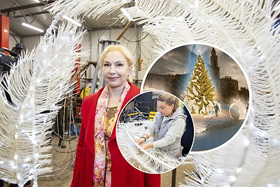 Atskleista Kauno Kalėdų eglės vizija: ant plunksnų nusileis miestą saugantis angelas