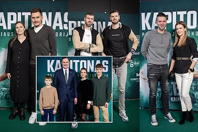 Kaune – filmo „Kapitonas“ premjera: gausus svečių būrys ir šeima pagerbė Paulių Jankūną