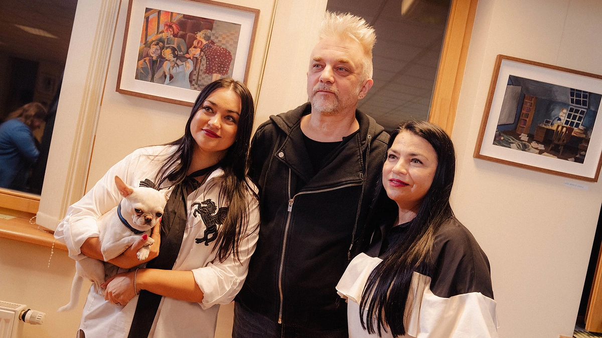 Andrius Mamontovas, Giulija ir jos dukra Monika / Leonardo Borotinsko nuotr.