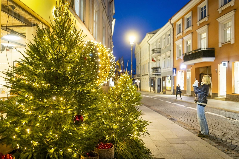 Vilnius pasipuošė šventėms / Irmanto Gelūno / BNS nuotr.