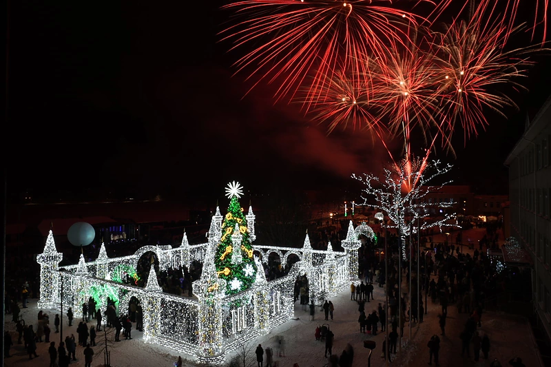 Širvintų kalėdinė eglė / Agnės Žamblauskės nuotr.