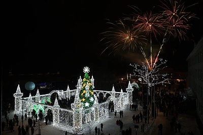 Širvintų kalėdinė eglė / Agnės Žamblauskės nuotr.