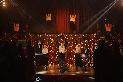 Evgenyos Redko ir Vaido Baulimos klipo akimirkos / Gabrieliaus Jauniškio nuotr.