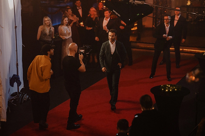 Evgenyos Redko ir Vaido Baulimos klipo akimirkos / Gabrieliaus Jauniškio nuotr.