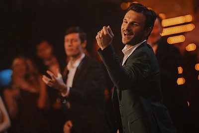 Evgenyos Redko ir Vaido Baulimos klipo akimirkos / Gabrieliaus Jauniškio nuotr.