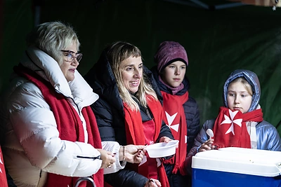 Šilalės kalėdinės eglutės įžiebimo akimirkos / Ievos Tvaronavičiūtės nuotr.