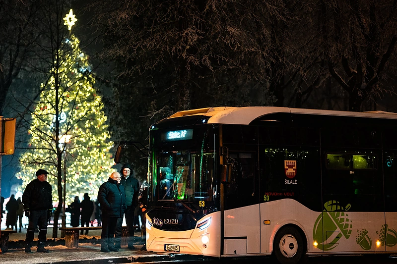 Šilalės kalėdinės eglutės įžiebimo akimirkos / Ievos Tvaronavičiūtės nuotr.