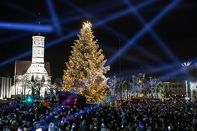 Šiaulių eglės įžiebimo šventė / Rolando Parafinavičiaus nuotr.