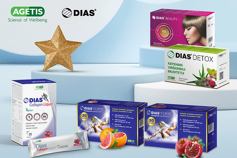 DIAS® maisto papildų linijos idėjos dovanoms. / Gamintojo nuotr.