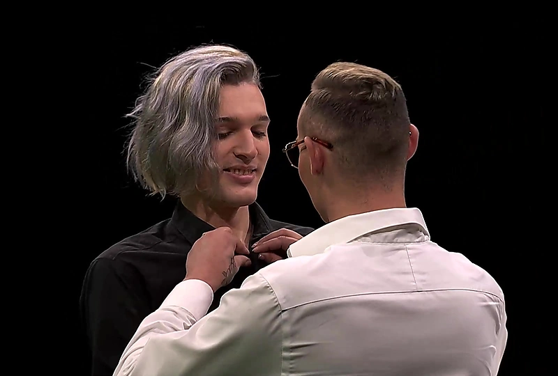 Šou „Nusirenk“ dalyviai Titas ir Jeremijas / LNK stopkadras