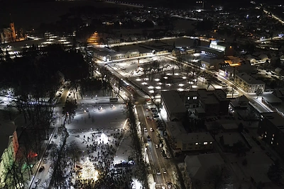 Biržų Kalėdų eglės įžiebimas / Biržų rajono savivaldybės nuotr.