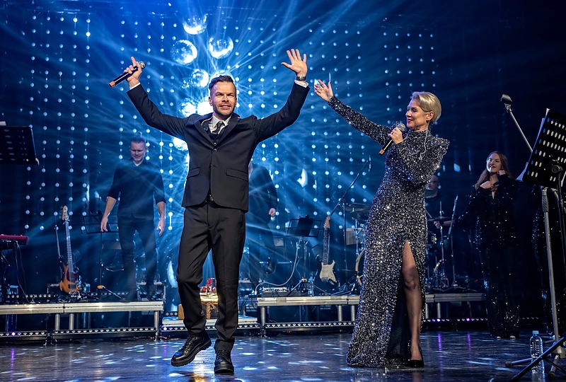 Lina Rastokaitė bei Jokūbas Bareikis surengė išskirtinį koncertą / Liusjeno Kulbio nuotr.