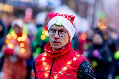 Kalėdinis bėgimas Vilniaus senamiestyje / Lukas Balandis / BNS nuotr.