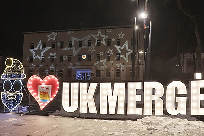 Ukmergės kalėdų eglės įžiebimas / Dainiaus Vyto nuotr.