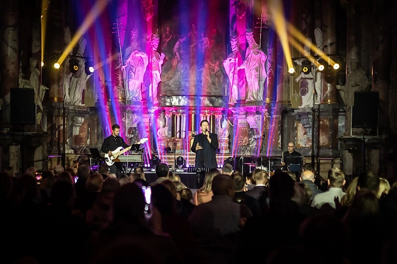 Merūno Vitulskio koncertas Šv. Kotrynos bažnyčioje / Martyno Vitėno nuotr.