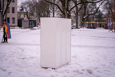 Performansas Panevėžyje / D.Urbono nuotr.