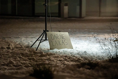 Performansas Panevėžyje / D.Urbono nuotr.