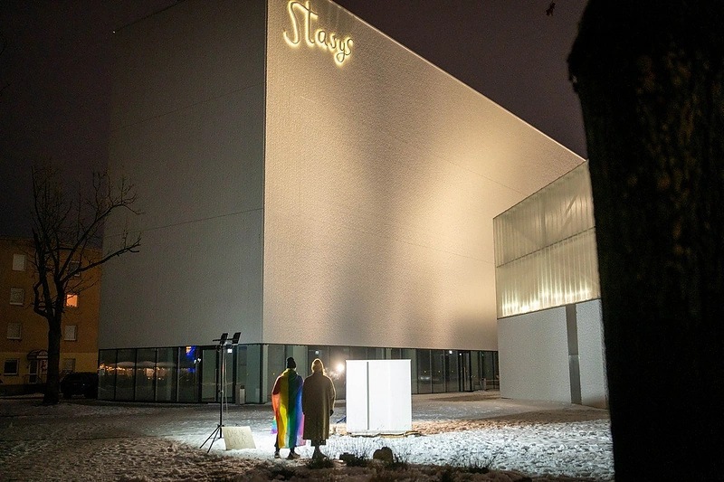 Performansas Panevėžyje / D.Urbono nuotr.