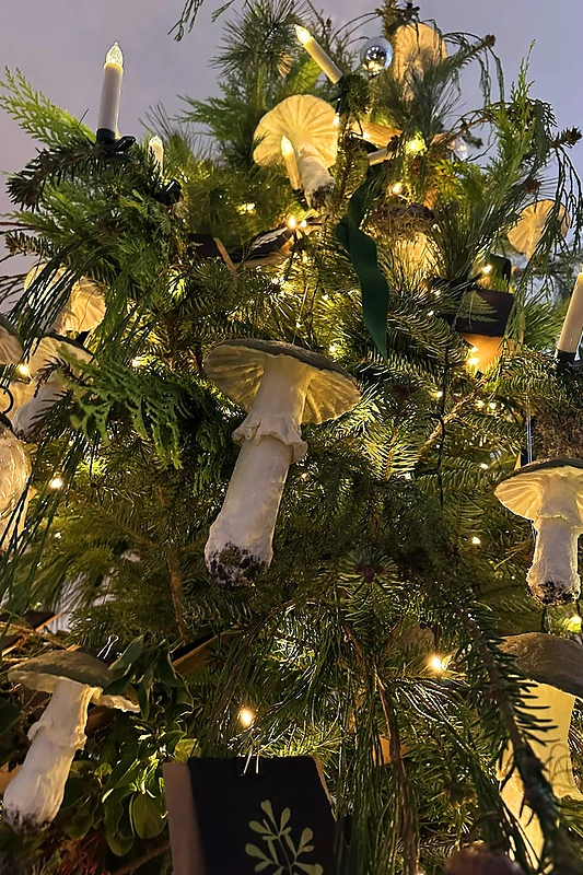 Alfo Ivanausko Kalėdų eglė ir jos papuošimai / Asmeninio albumo nuotr.