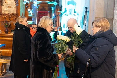 Agnės Jagelavičiūtės mirties metinių minėjimas Bernardinų bažnyčios koplyčioje / Gretos Skaraitienės / BNS nuotr.