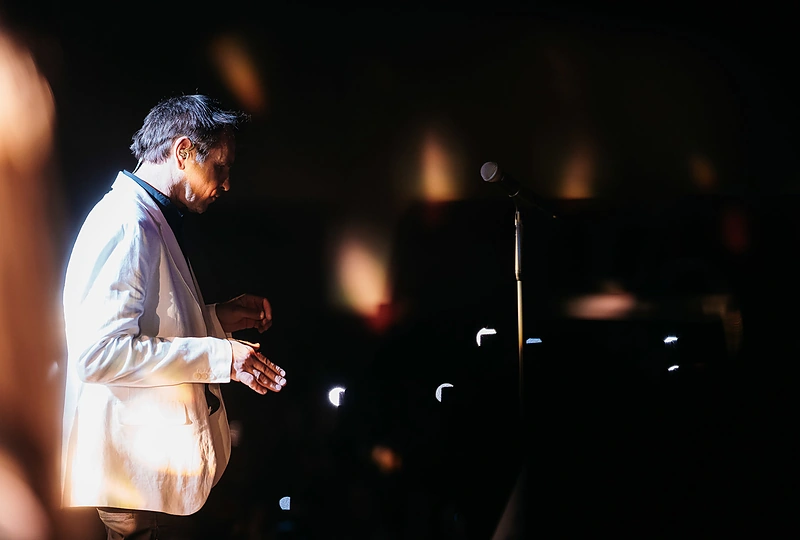 Marijono Mikutavičiaus koncerto Vilniuje akimirka / Manto Repečkos nuotr.