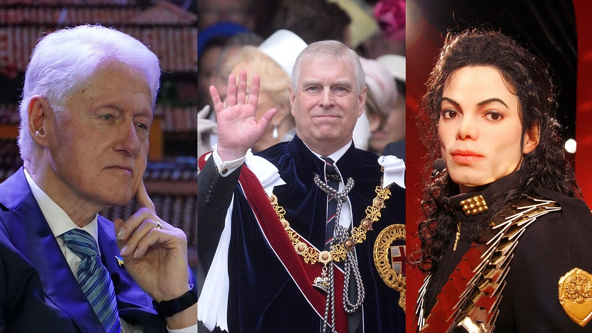 Billas Clintonas, princas Andrew, Michaelas Jacksonas / Vida Press nuotr.