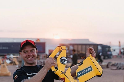 Emilija Gelažninkienė ir Arūnas Gelažninkas po vertimosi prologe / Rentway Dakar Team nuotr.