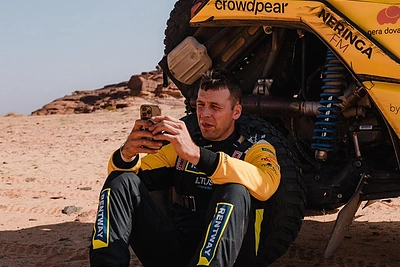 Emilija Gelažninkienė ir Arūnas Gelažninkas / Rentway Dakar Team nuotr.