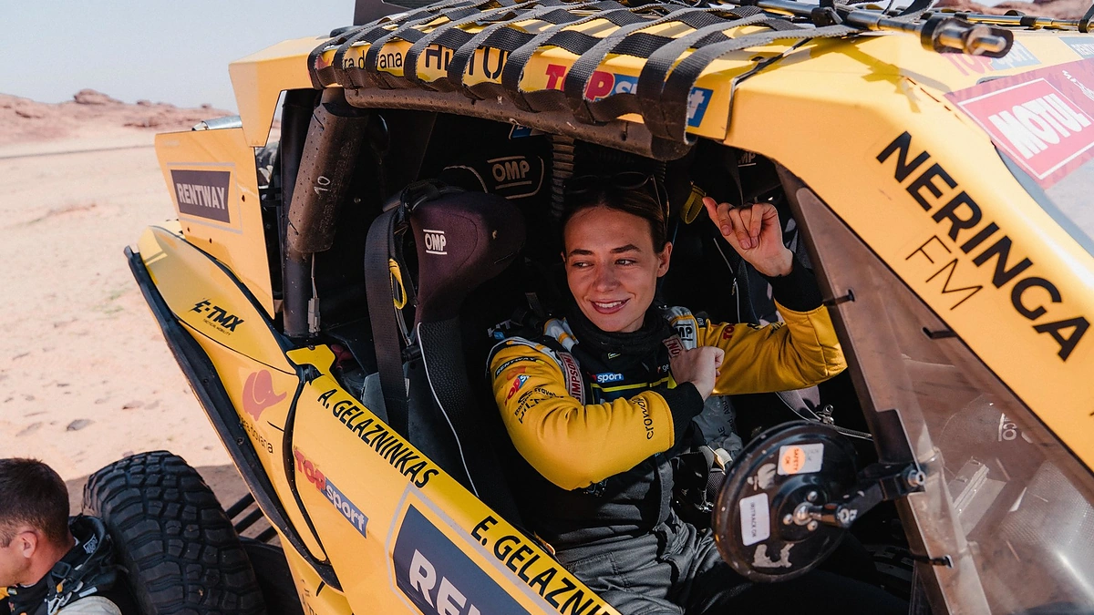 Emilija Gelažninkienė ir Arūnas Gelažninkas / Rentway Dakar Team nuotr.