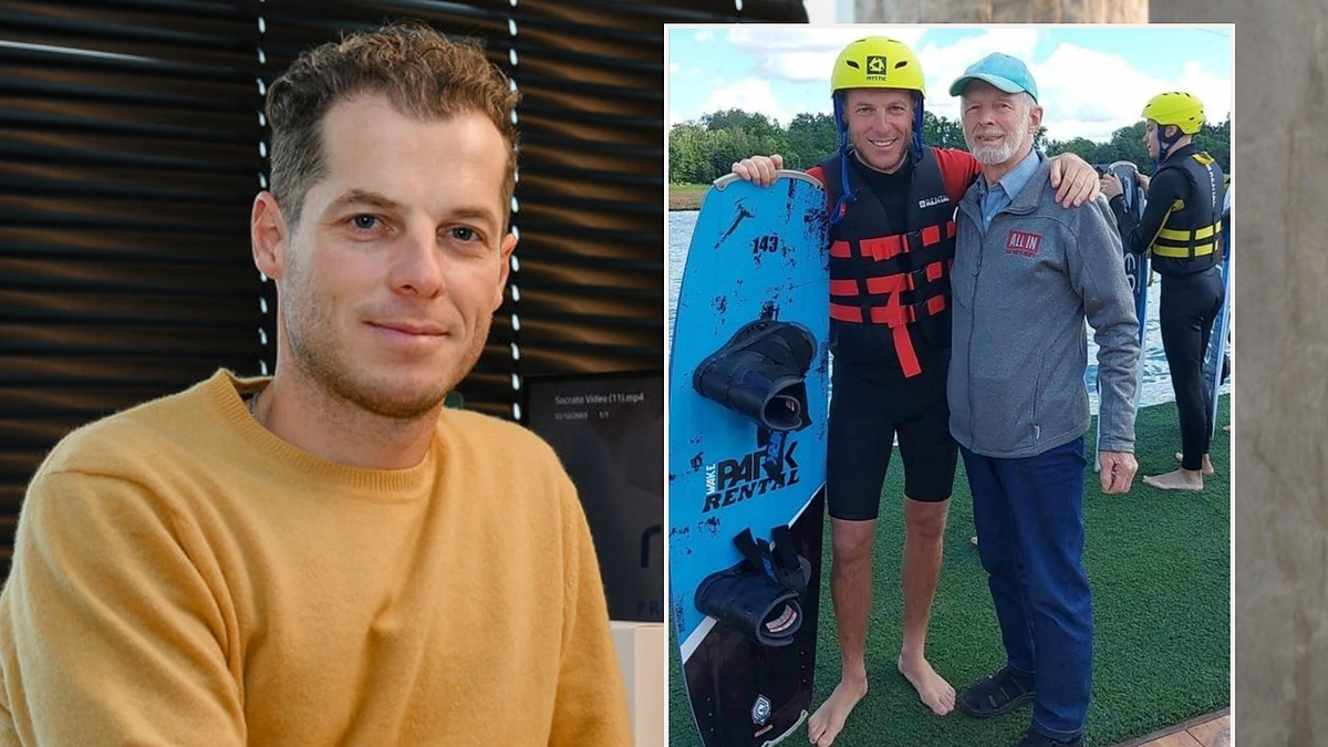 Aidas Reklys su tėčiu / Loretos Kondratės ir asmeninio archyvo nuotr.