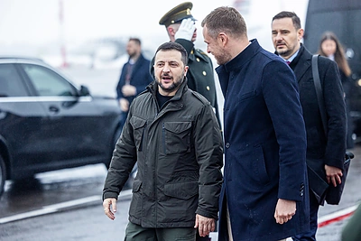 Volodymyras Zelenskis, Gabrielius Landsbergis / Lukas Balandis / BNS nuotr.