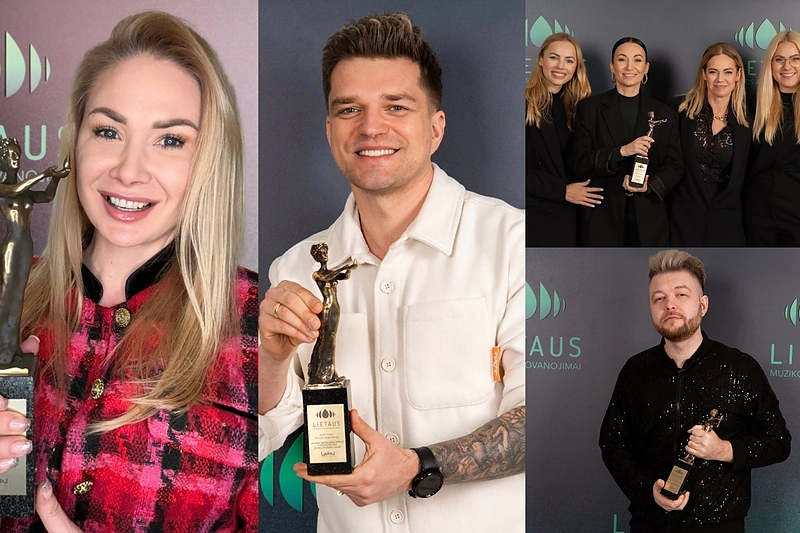 „Lietaus muzikos apdovanojimuose“ – N.Bunkės triumfas: statulėles atsiėmė ir „69 Danguje“, J.Nainys