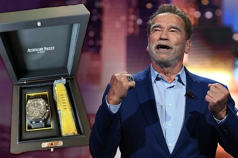 Arnoldas Schwarzeneggeris nedeklaravo prabangaus laikrodžio / Telegram