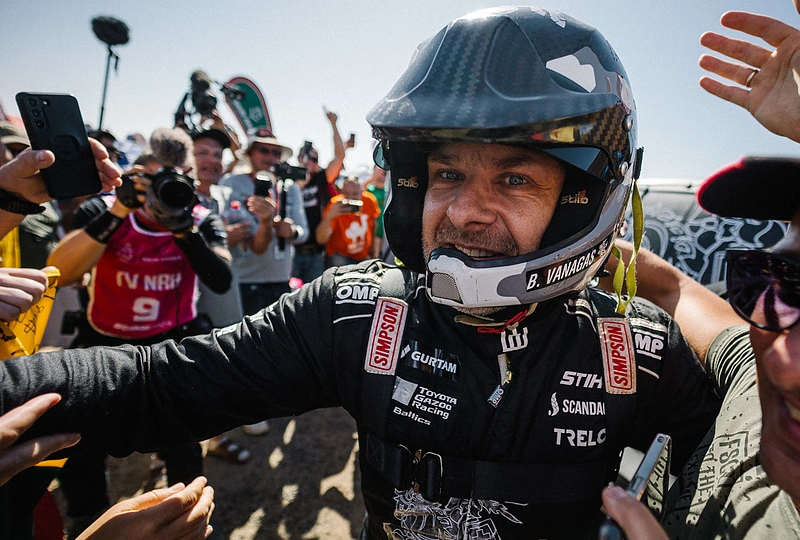 Benediktas Vanagas Dakaro ralio finiše / Andriaus Lauciaus nuotr.