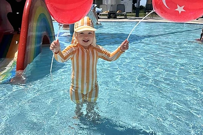 Elenos Puidokaitės-Bruzgulienės atostogos su vaikais / Asmeninio albumo nuotr.