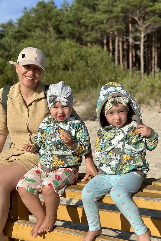 Elenos Puidokaitės-Bruzgulienės atostogos su vaikais / Asmeninio albumo nuotr.