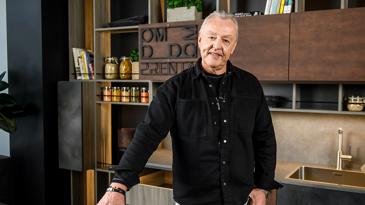 Saulius Siparis televizijos laidoje „Virtuvės istorijos“ / Tomo Petrovskio nuotr.