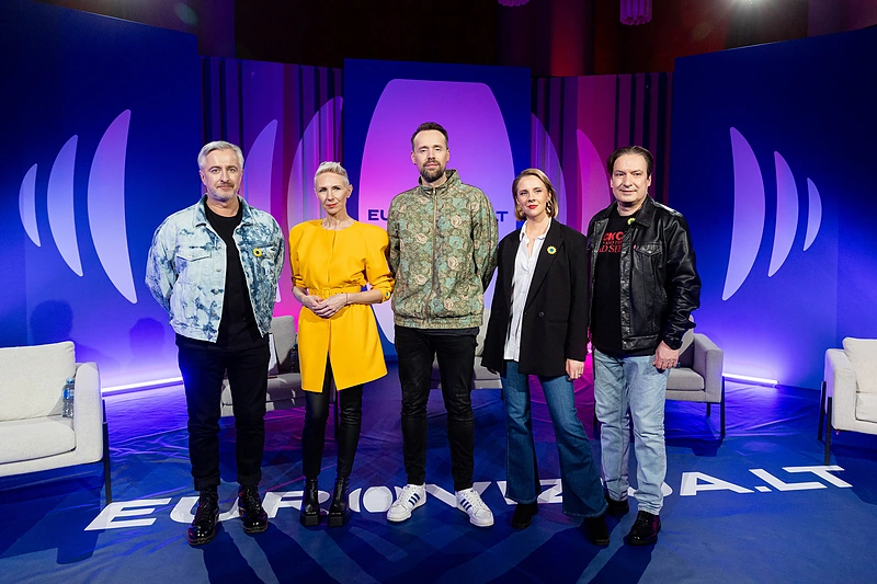 Nacionalinės „Eurovizijos“ atrankos EUROVIZIJA.LT ketvirtos laidos filmavimas / Pauliaus Peleckio / BNS nuotr.