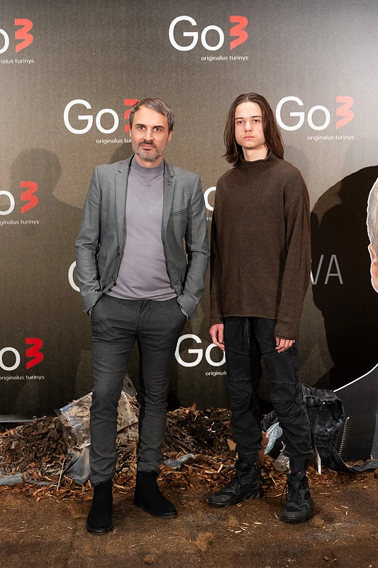 Mantas Jankavičius, sūnus Benas / Gretos Skaraitienės / BNS nuotr.