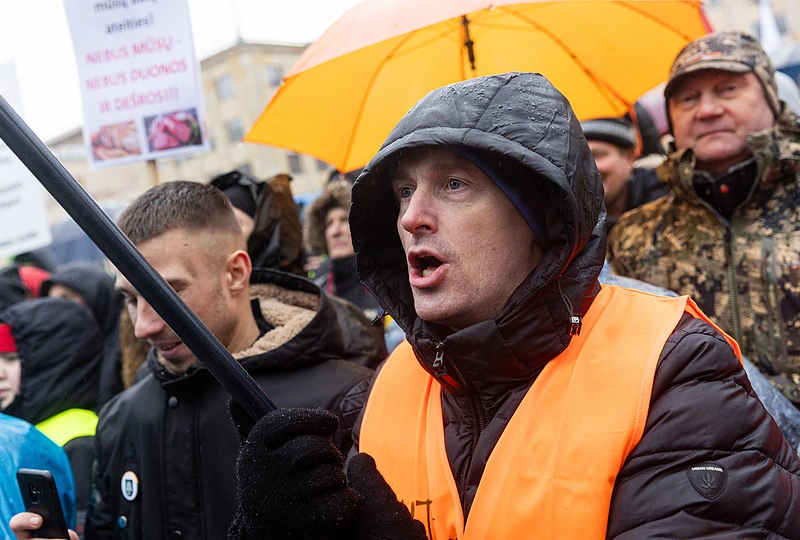 Vilniuje prasidėjo žemdirbių mitingas / Paulius Peleckis nuotr.