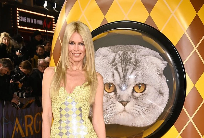 Claudia Schiffer filmo premjeroje pasirodė su katinu / Vida Press nuotr.