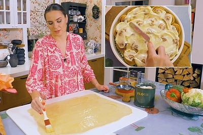 Kaip iš geriausios kepyklos: K.Starkienės cinamoninės bandelės su glajumi primins vaikystę