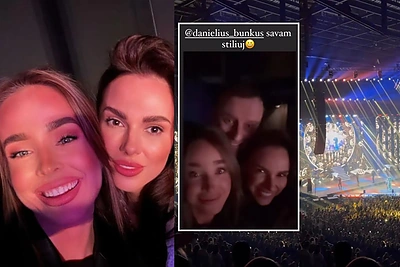 V.Siegel šėlo N.Bunkės koncerte – ten sutiko ir D.Bunkų: „Reikia gyventi draugiškai“