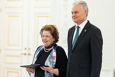 Violeta Palčinskaitė, Gitanas Nausėda / Skirmanto Lisausko / BNS nuotr.