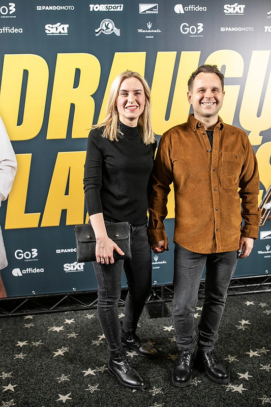 Justinas Krisiūnas su širdies drauge Greta Maruškaite / Viganto Ovadnevo nuotr.