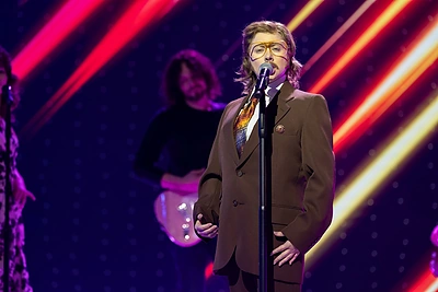 Sandra Žutautienė įkūnija vyrą / Svetlanos Bolnienės nuotr.