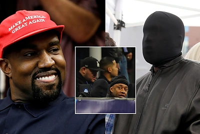 Internautai leipsta juokais iš Kanye Westo įvaizdžio: klausimų sukėlė netikėtas galvos apdangalas