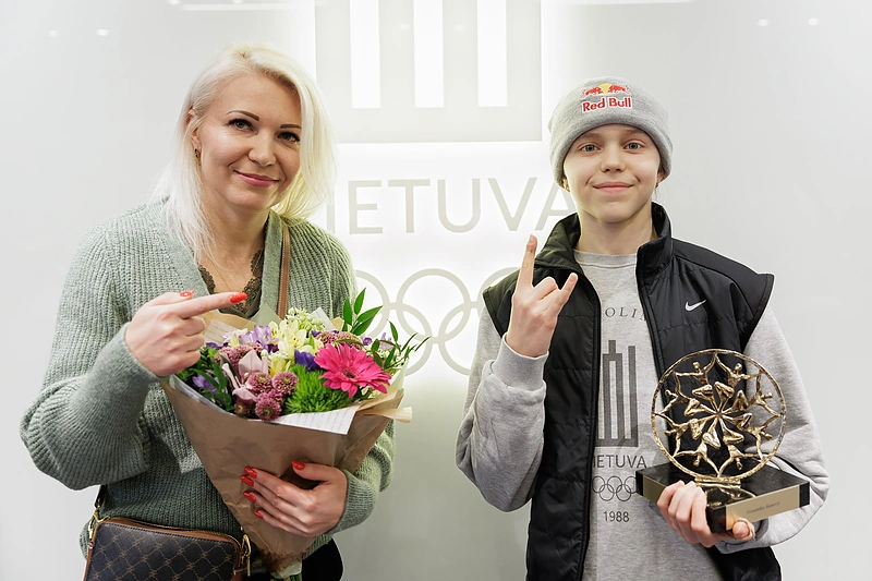 LTOK apdovanojo kilnaus sportinio elgesio laureatus. Dominika Banevič ir Alina Banevič / Elvio Žaldario nuotr.
