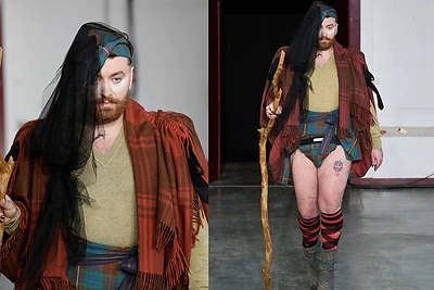 Paryžiaus mados savaitėje – medine lazda pasirėmęs Samas Smithas: gerbėjai klausia, kas nutiko