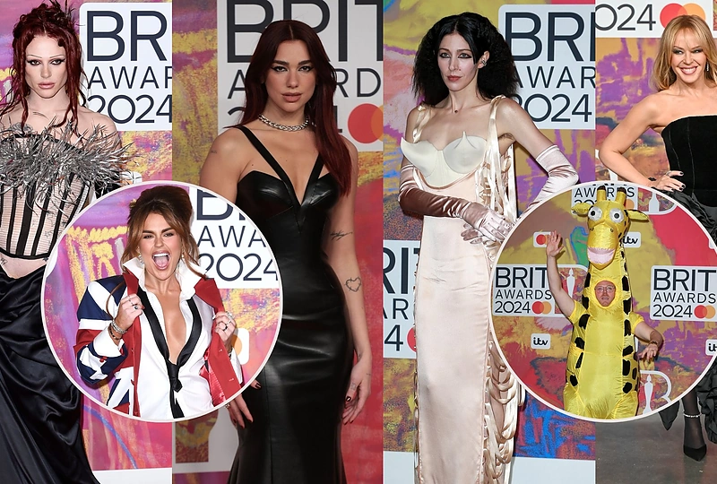 2024-ųjų Britų muzikos apdovanojimų raudonasis kilimas / Vida Press nuotr.